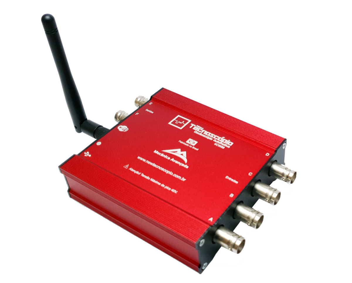 New TecnosCópio – Osciloscópio Automotivo 4 Canais Wi-Fi e USB 4CW80